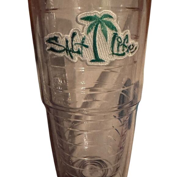 Salt Life Tervis Tumbler Plastic To Go Cup 24 Oz Palm Tree Tropical Beach Lake - Picture 2 of 8